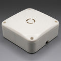 CCTV PVC indoor junction box with cover fitted
