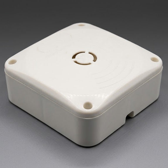 CCTV PVC indoor junction box with cover fitted