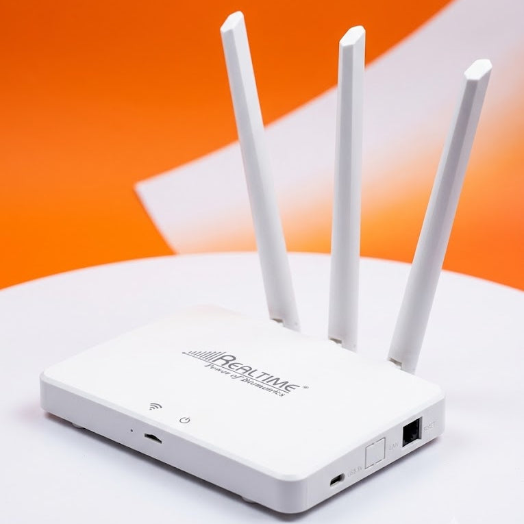 Realtime W8+ SIM Wi-Fi Router with 3 Antennas & LAN Port