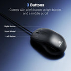 Zebronics Zeb Alex Wired Mouse 1200 DPI USB
