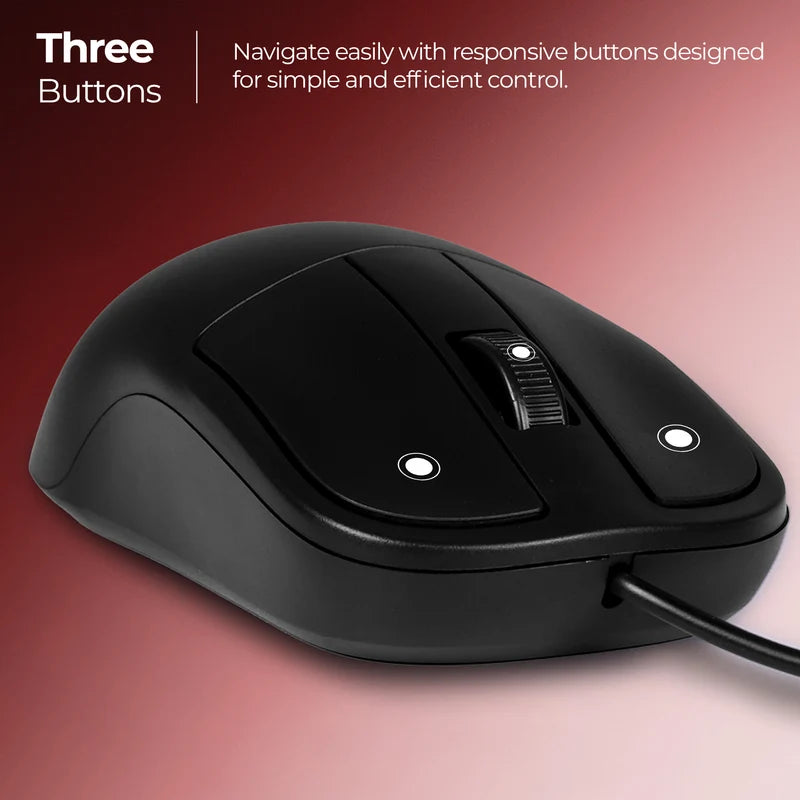 Zebronics Zeb Comfort 10 Wired Mouse 1200 DPI USB