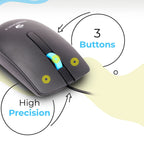 Zebronics Zeb Juggle Wired Mouse 1200 DPI USB