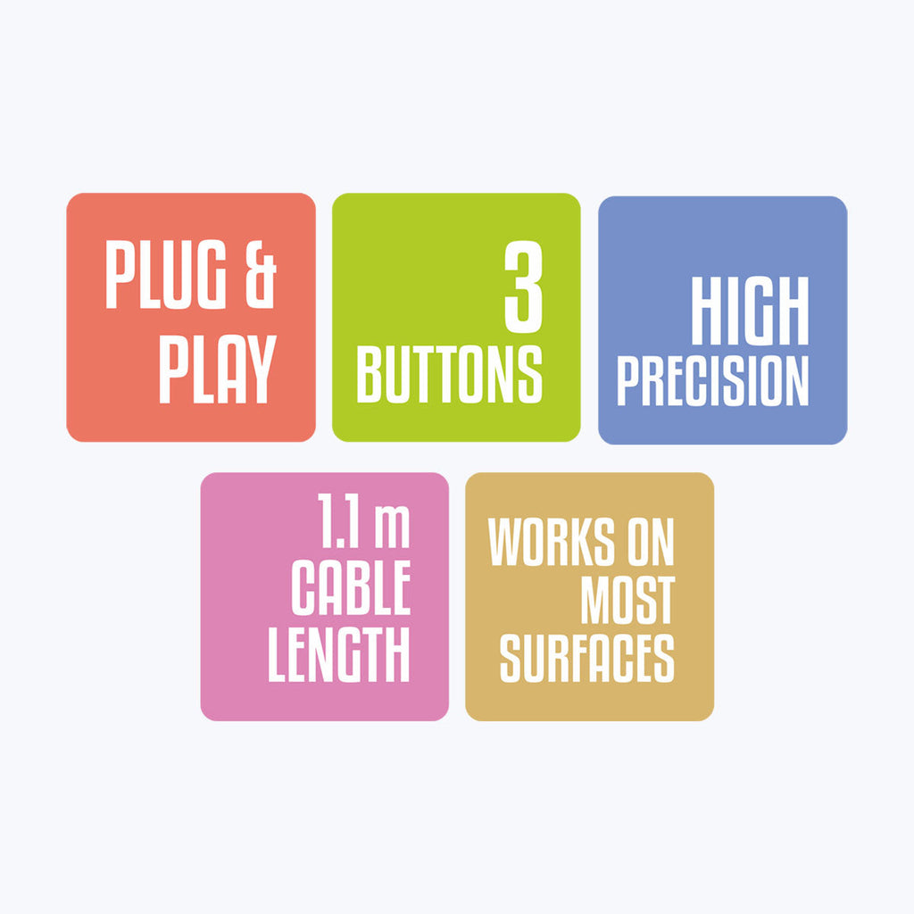 Zebronics Zeb Juggle Wired Mouse 1200 DPI USB