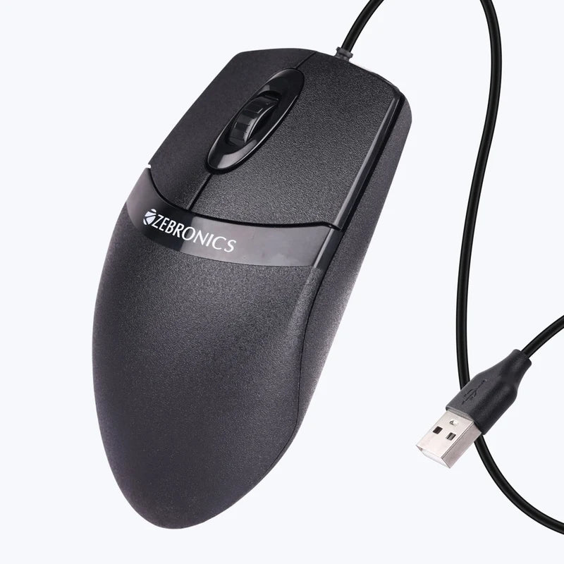 Zebronics Zeb Spin Wired Mouse 1000 DPI USB