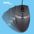 Zebronics Zeb Spin Wired Mouse 1000 DPI USB