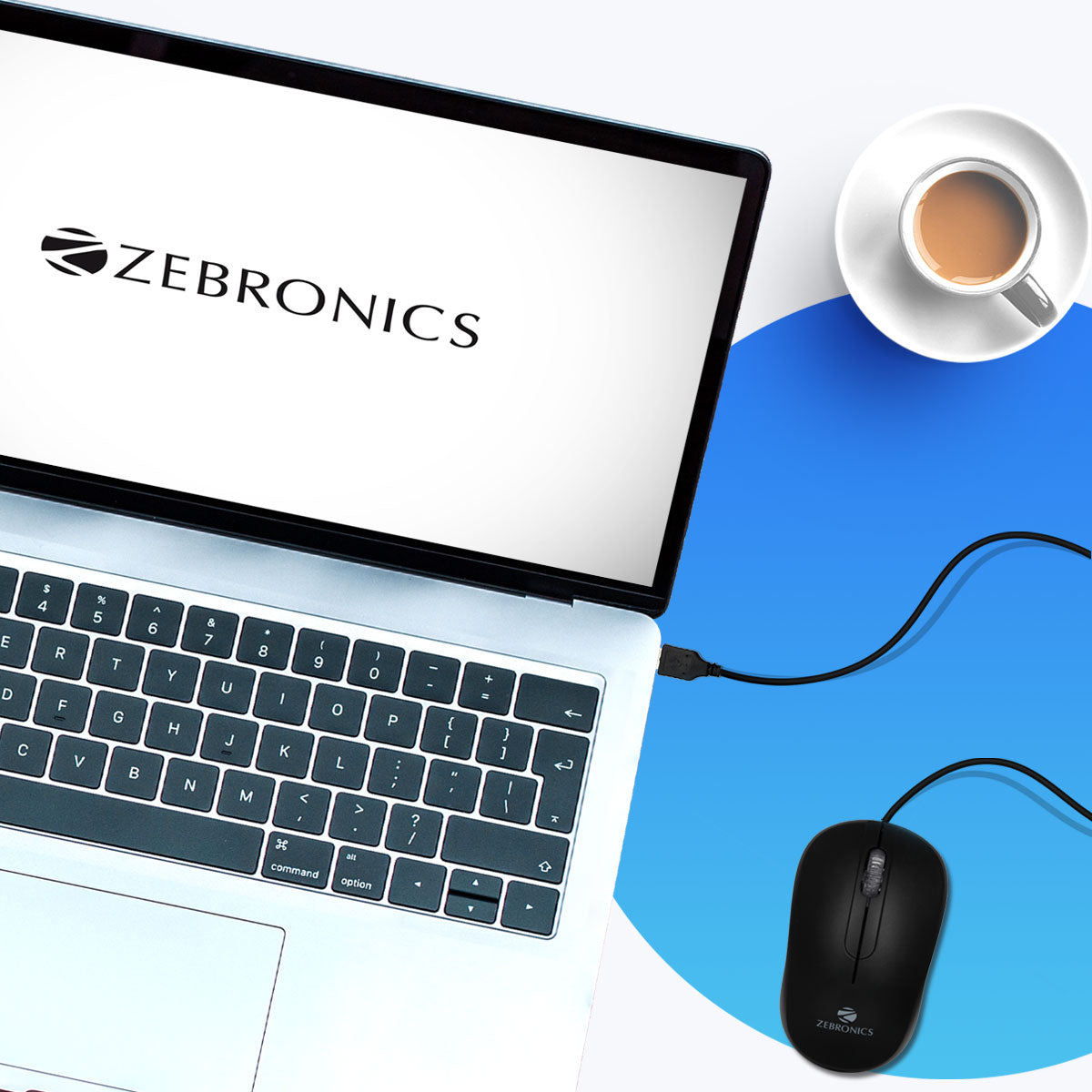 Zebronics Zeb Sprint Wired Mouse 1200 DPI USB