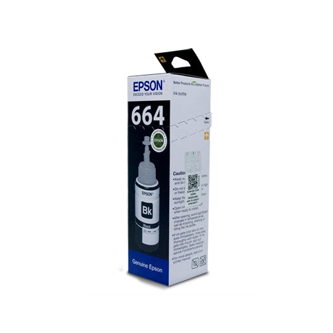 Epson 664 Black genuine 70 ml ink bottle view 2