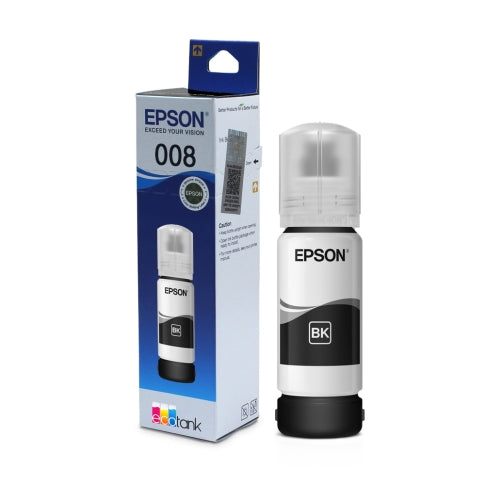 Epson 008 Black genuine 127 ml ink bottle view 3