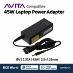 Compatible Avita 45W laptop adapter 19V 2.37A 3.5×1.35mm