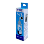 Epson 673 Cyan genuine 70 ml ink bottle view 2