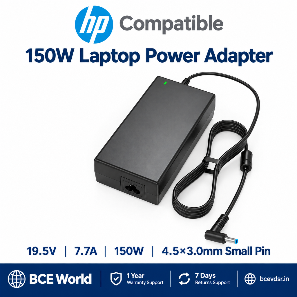 Compatible HP 150W laptop adapter 19.5V 7.7A 4.5×3.0mm small pin