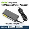 Compatible laptop adapter for Acer 45W 19V 2.37A 3.0×1.1mm