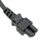 Compatible Laptop Power Cable 1.5m – 3 Pin Indian Plug to IEC C5 Cloverleaf