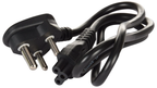 Compatible Laptop Power Cable 1.5m – 3 Pin Indian Plug to IEC C5 Cloverleaf
