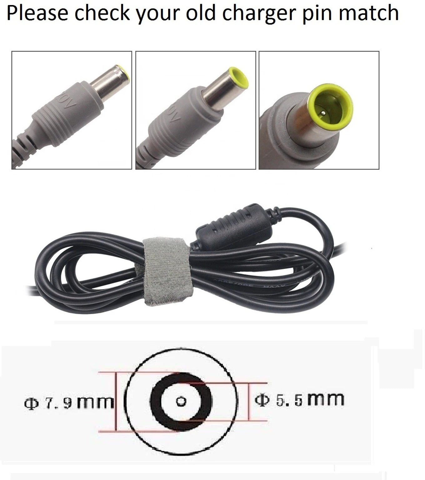 Compatible IBM Laptop Adapter 65W (20V / 3.25A) 7.9×5.5mm