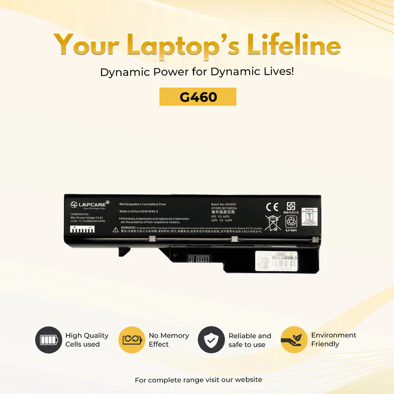 Lapcare Lenovo Laptop Battery G460 6-Cell Li-ion