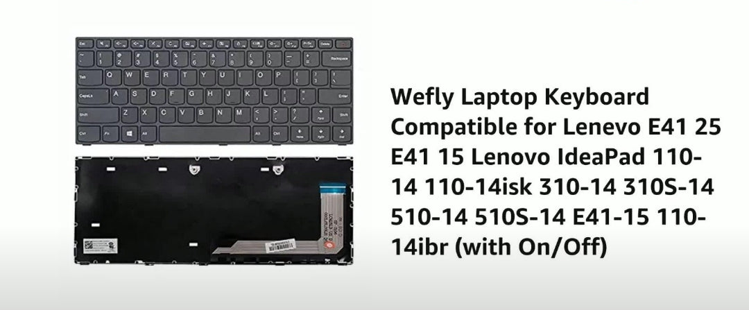 Lenovo E41-25 E41-10 E41-15 E41-20 E41-30 E41-35 IdeaPad 110-14 310-14 510-14 Laptop Keyboard