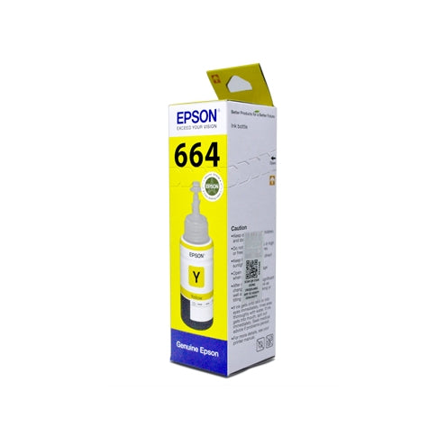 Epson 664 Yellow genuine 70 ml ink bottle view 2
